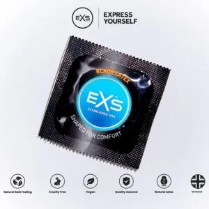 EXS Black Latex Condoms 1