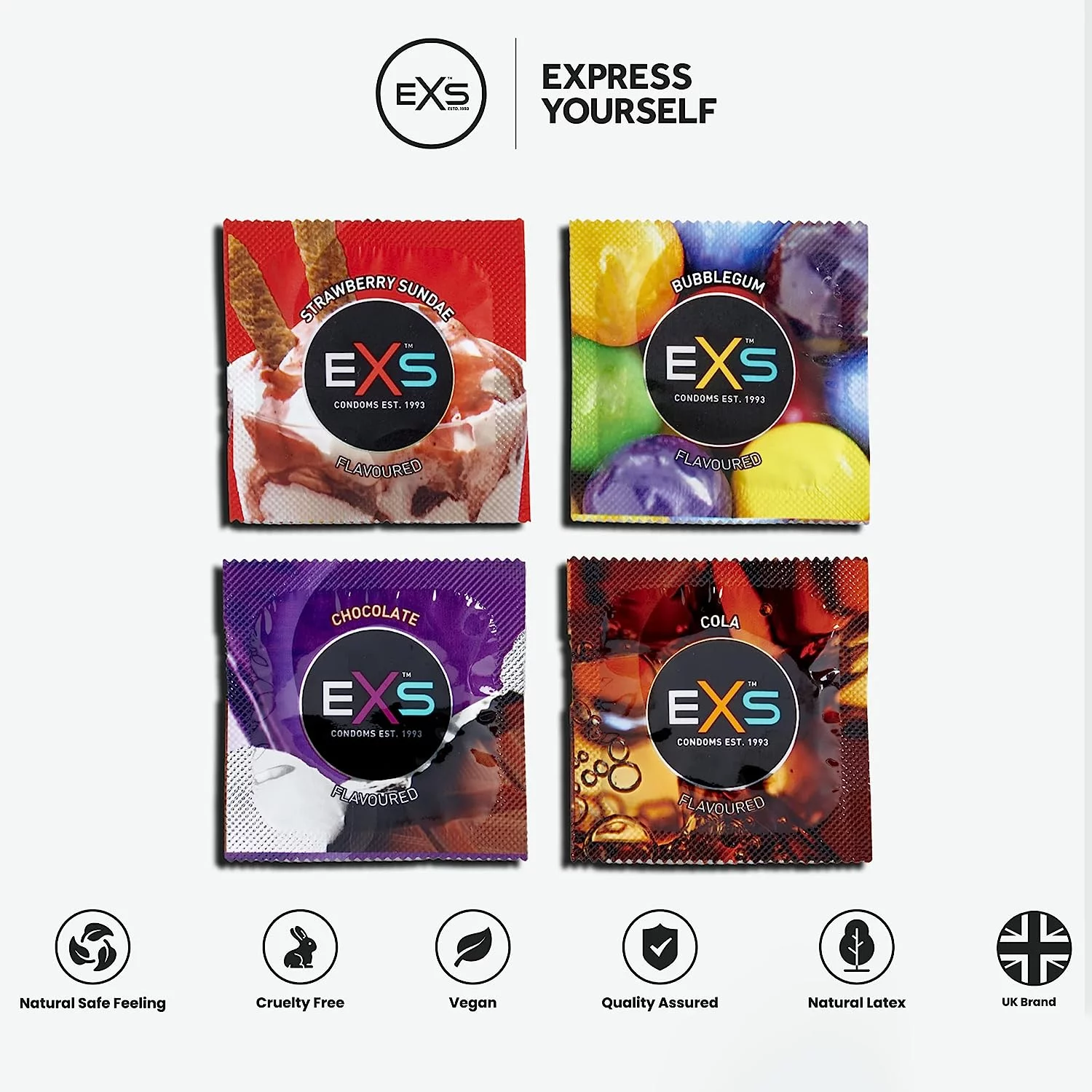 EXS Mixed Flavours Condoms 1