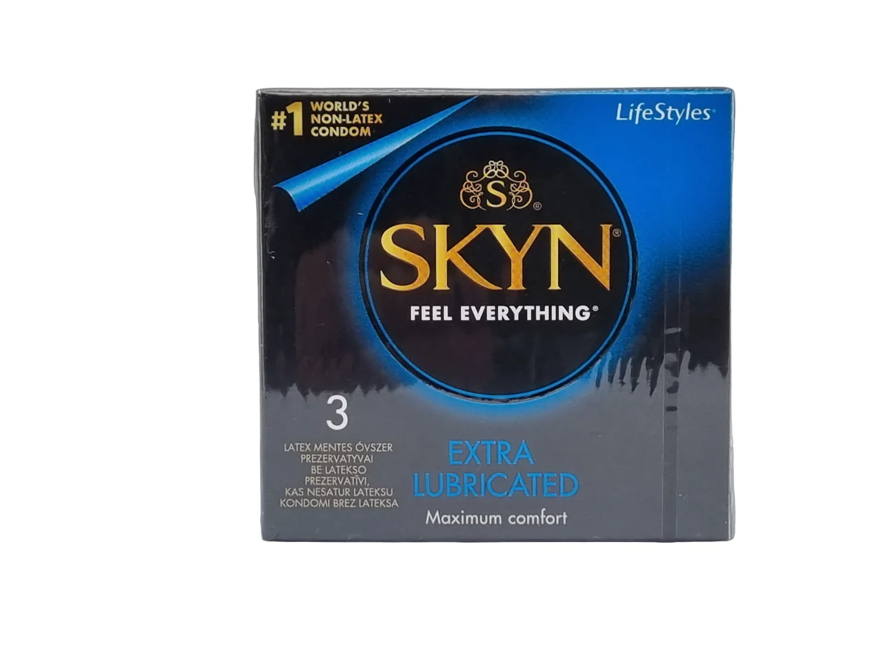 SKYN Extra Lubricated Non-Latex Condoms 2 SKYN Extra Lubricated Non Latex Condoms 1