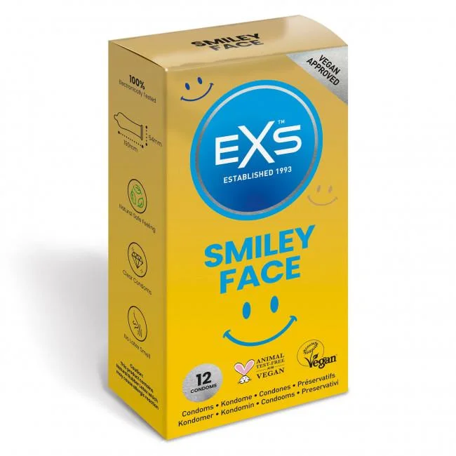 EXS Smiley Face Condoms 1 exs smiley face 12 pack 2
