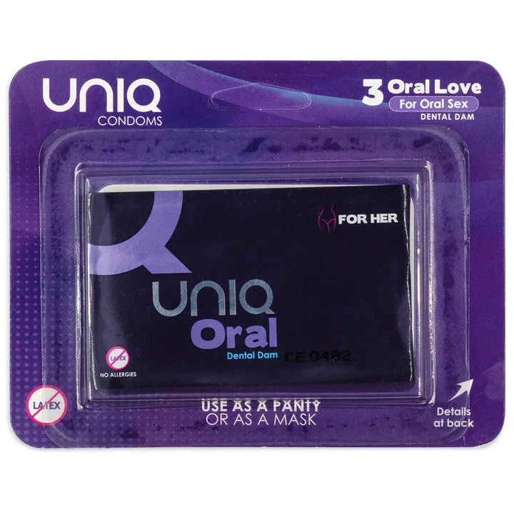 UNIQ Oral Love Dental Dams 1 uniq oral love dental dams 3 pack 1