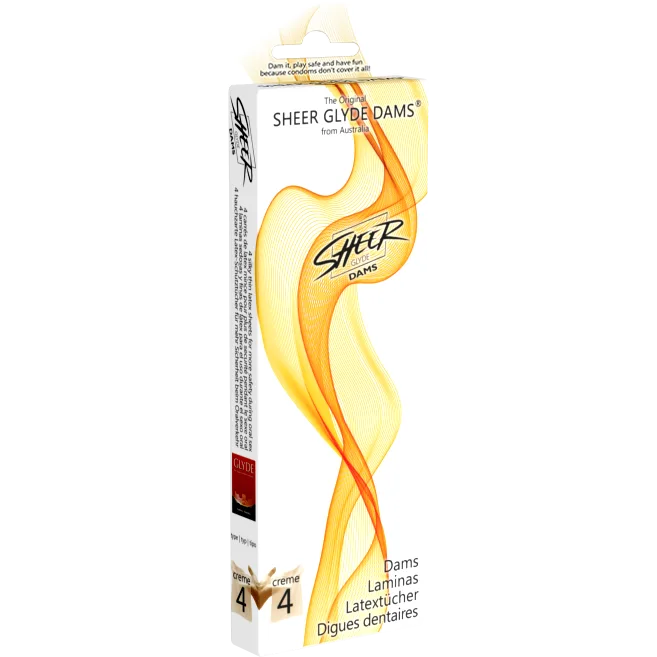 Sheer Glyde Dams Creme/Vanilla 4 Pack 1 Sheer Glyde Dams Creme/Vanilla 4 Pack